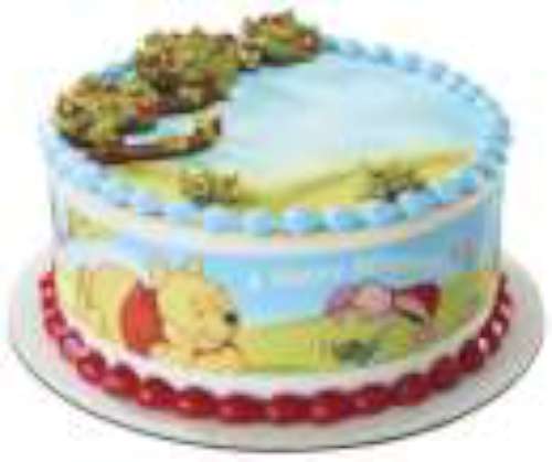 Pooh Bear Icing Strips - Click Image to Close